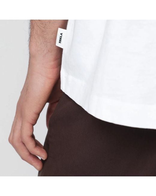 Tekla White Short-Sleeve T-Shirt for men