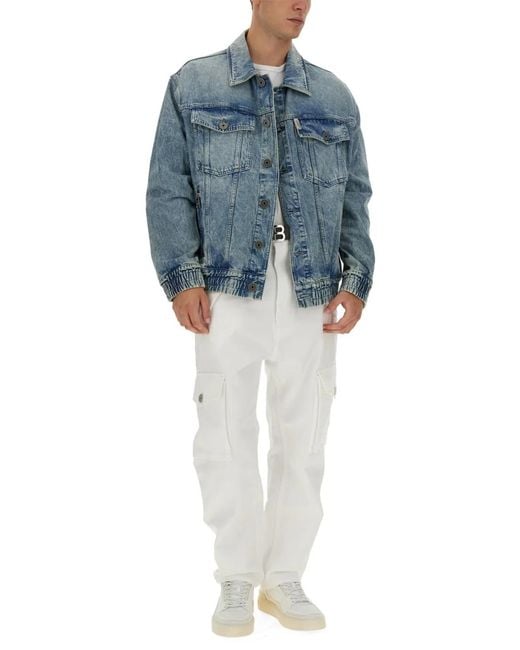 Balmain Blue Denim Jacket for men