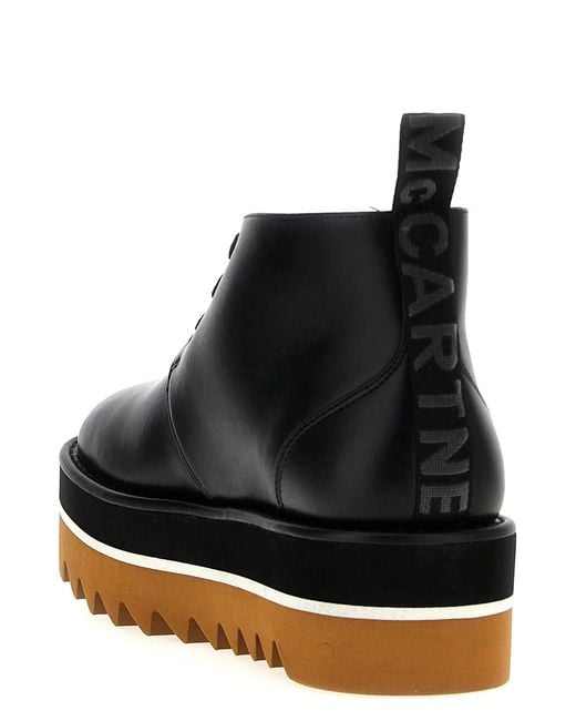 Stella McCartney Black 'Desert Sneak-Elyse' Ankle Boots