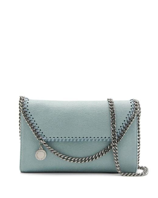 Stella McCartney Blue Falabella Wallet Crossbody Bag