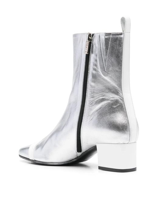 CAREL PARIS White Audrey 25 Anckle Boots