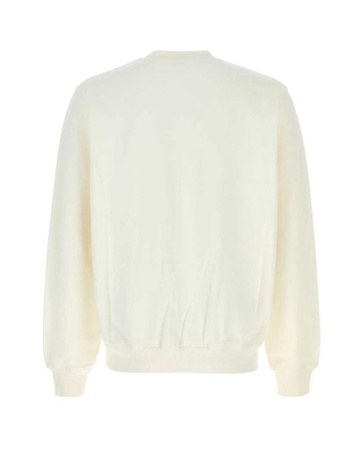 Casablanca White Cotton Sweatshirt for men