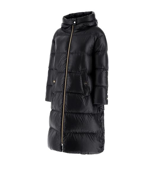 Herno Black Ultralight Long Jacket