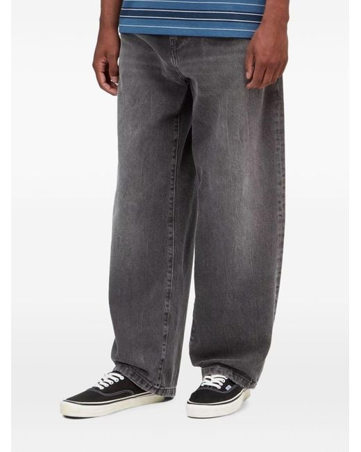 Carhartt Gray Denim Cotton Jeans for men