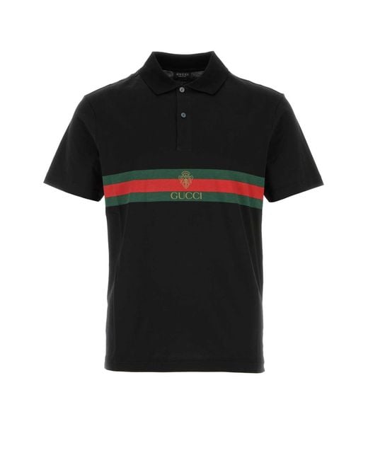 Gucci Black S/S Polo for men