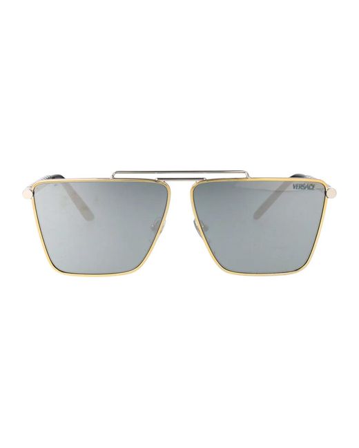 Versace Gray Sunglasses for men