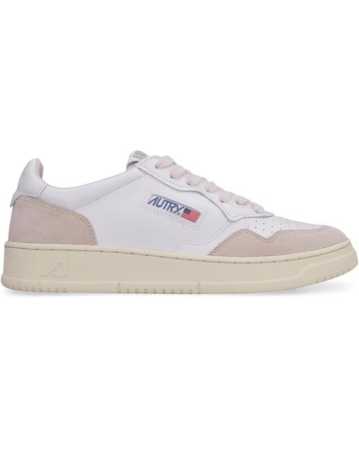 Autry White Medalist Low for men