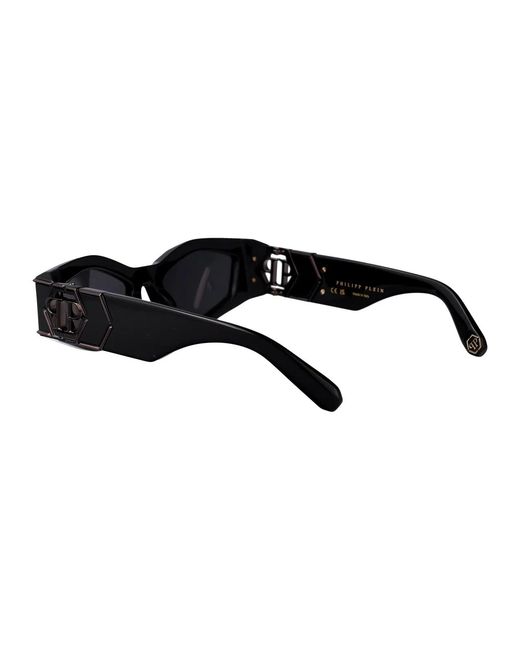 Philipp Plein Black Acetate+Metal Sunglasses