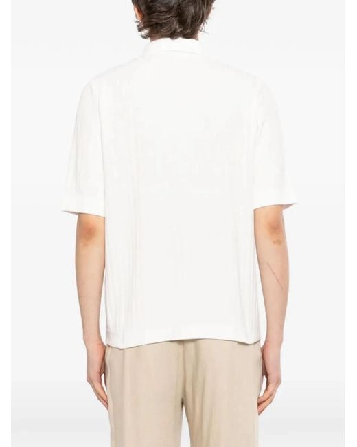Lardini White Short Sleeves Polo Shirt for men