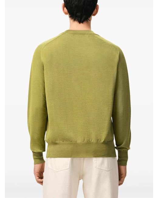 AMI Green Wool Crewneck Sweater Adc