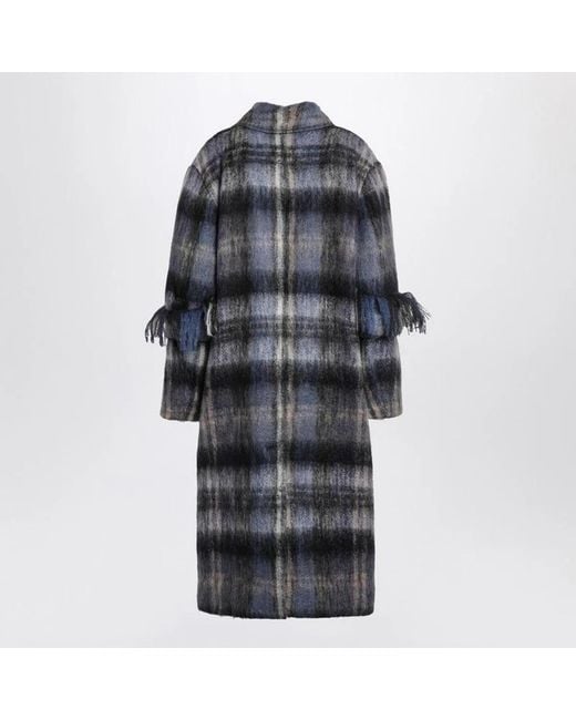Loewe Black Checked Coat