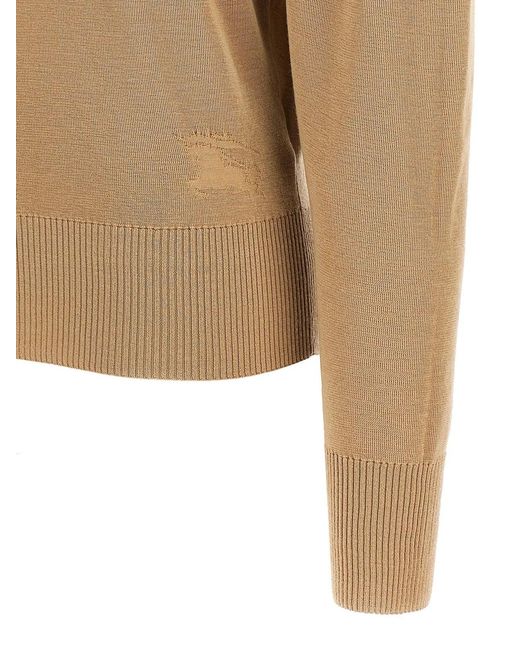 Burberry Natural Turtle-Neck Sweater