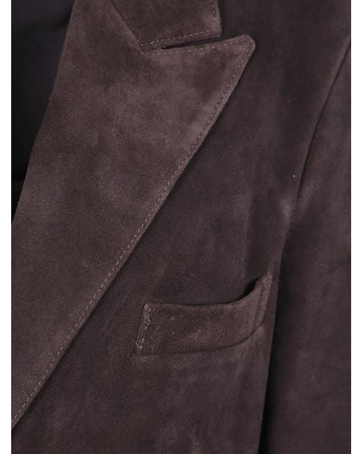 Arma Brown "Alissa" Gritty Suede Jacket