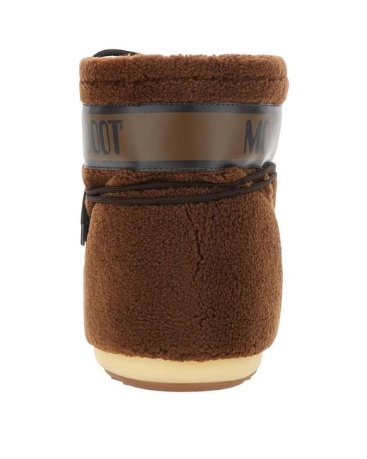 Moon Boot Brown Drawstring Low Boots
