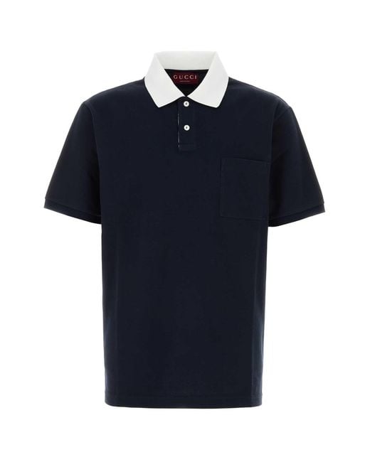 Gucci Polo in Blue for Men | Lyst