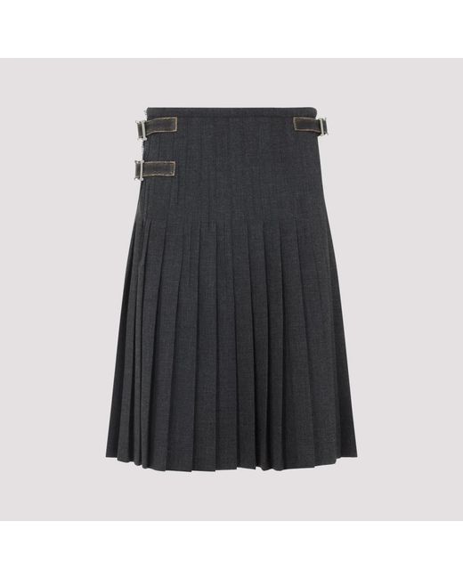 Prada Black Pleated Skirt