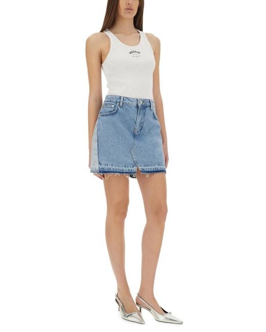 Moschino Blue Solid Shorts