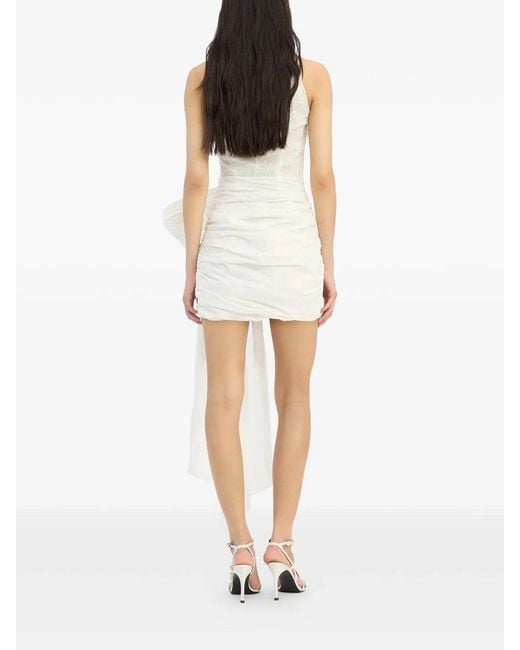 ROTATE BIRGER CHRISTENSEN White Lace Mini Bow Dress