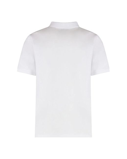 Woolrich White Cotton-Piqué Polo Shirt for men