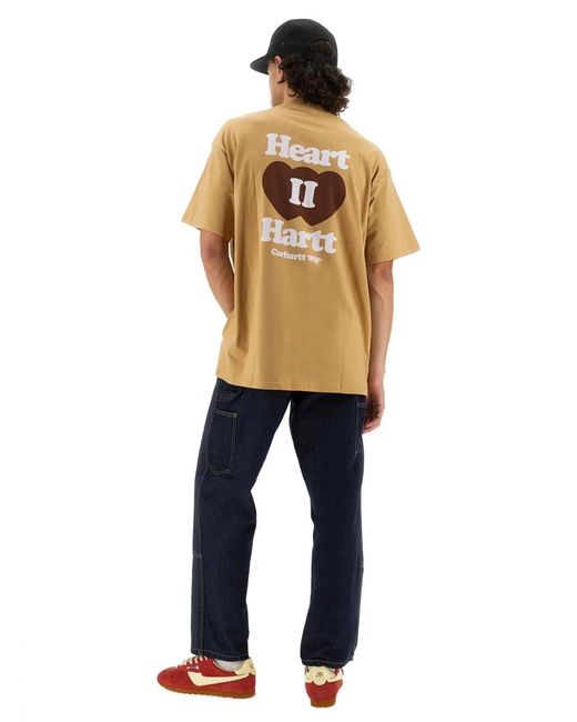 Carhartt Natural "Heart Ii Hartt" T-Shirt for men