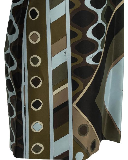 Emilio Pucci Black "Vivara" A-Line Dress