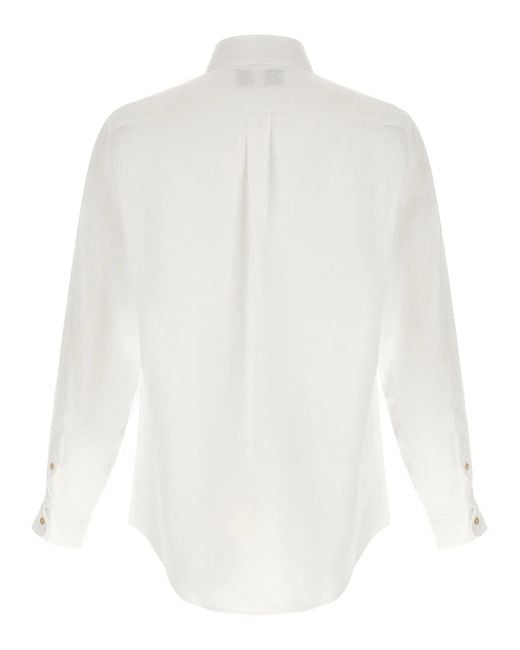 Rivvia Projects White Linen Shirt for men