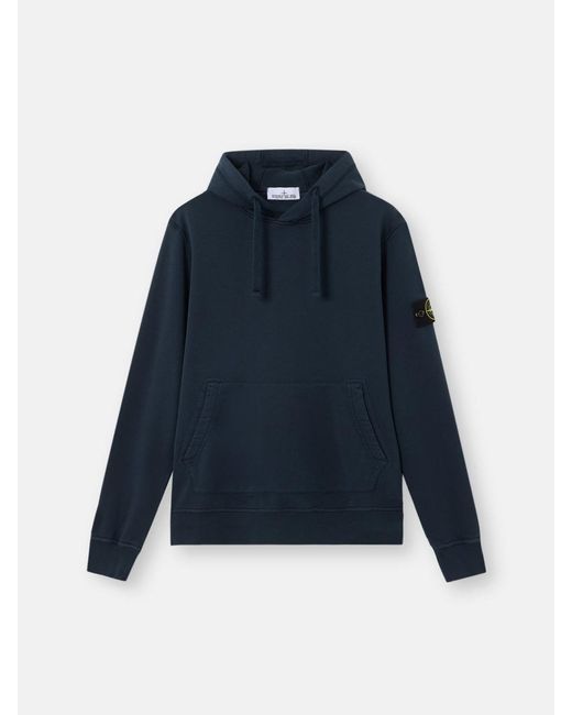 Stone Island Blue Hoodie Sweater for men