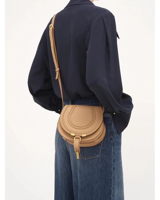 Chloé Natural Compact Mini Crossbody Bag With Adjustable Strap