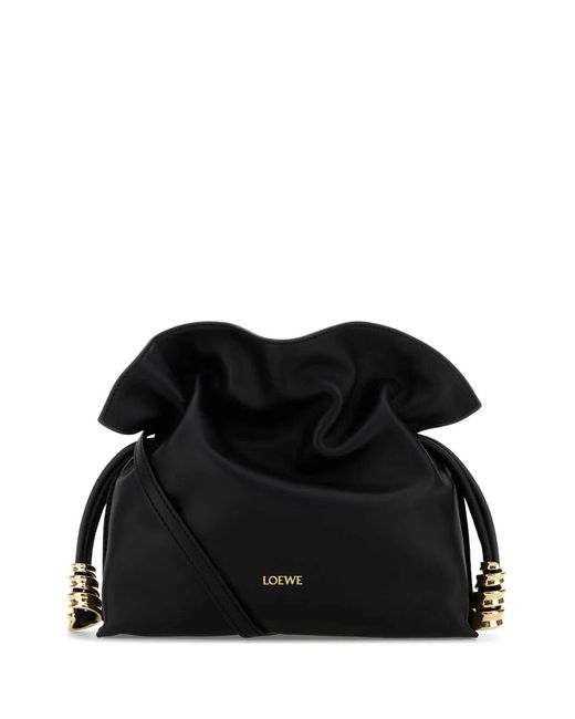 Loewe Black Flamenco Clutch Coil Mini