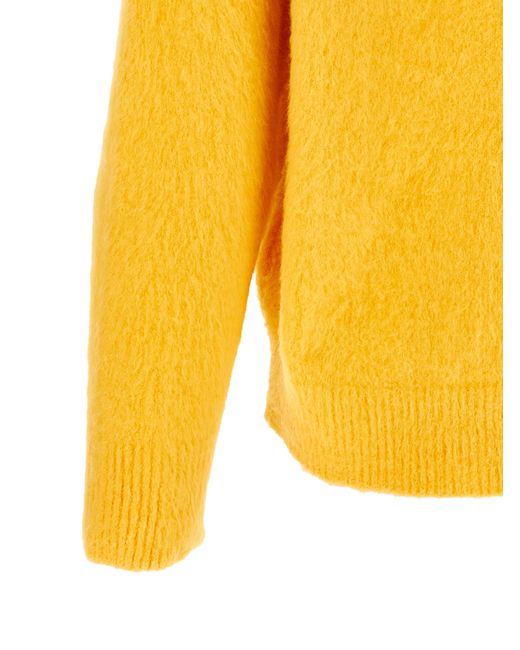 Roberto Collina Yellow Gauze Sweater for men