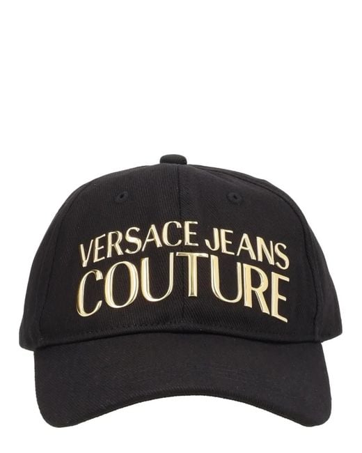 Versace Jeans Couture Black Cotton Hat for men