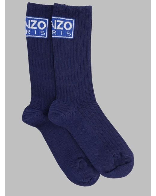 KENZO Blue Paris Socks