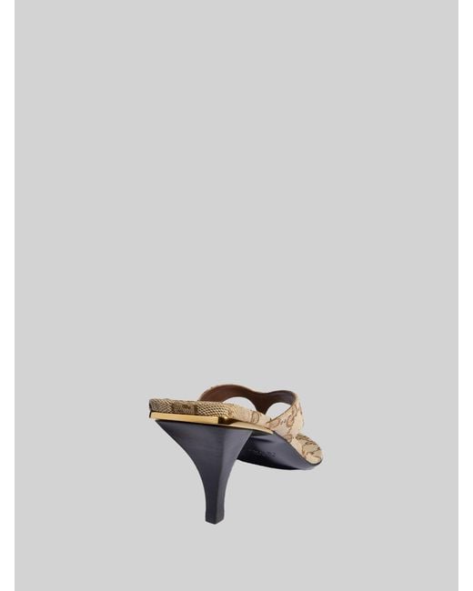 Gucci Natural Vittoria Thong Sandals