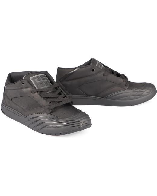 Givenchy Black Fabric And Leather Skate Sneakers for men