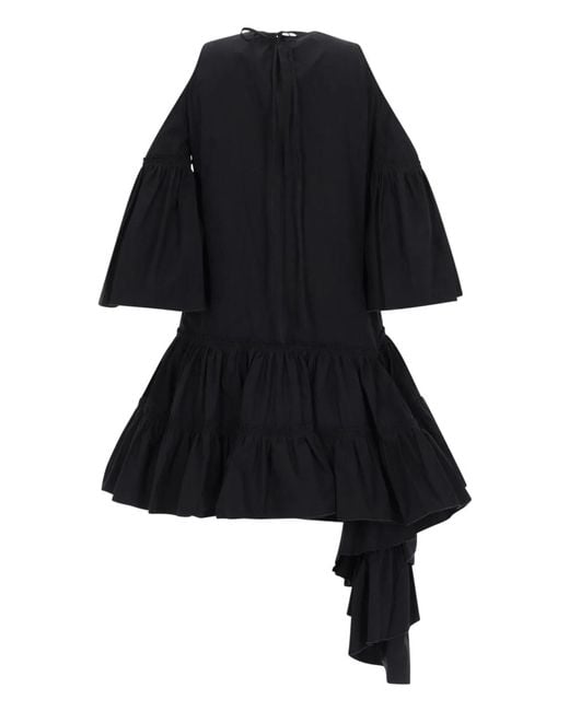 J.W. Anderson Black Dress With Ruffles