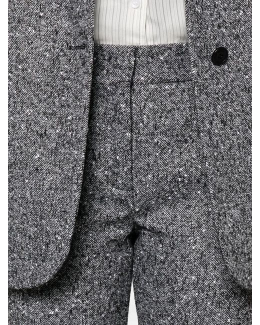 Ermanno Scervino Gray Wool Polyamide Viscose Pants