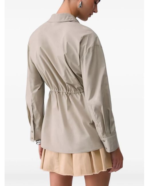 Liu Jo Gray Tie Fastening Shirt
