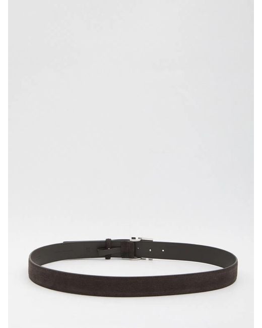 Fendi White Squared Ff Belt for men