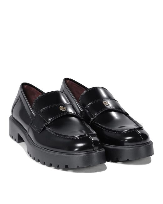Tory Burch Black Bovine Leather Loafers