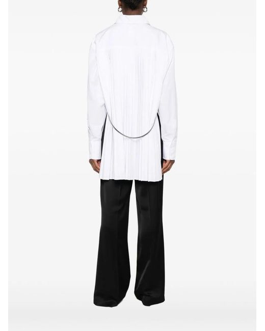 Max Mara White Cotton Blend Shirt