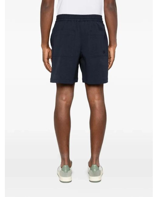 Maison Kitsuné Blue Maison Kitsuné Cotton Shorts for men