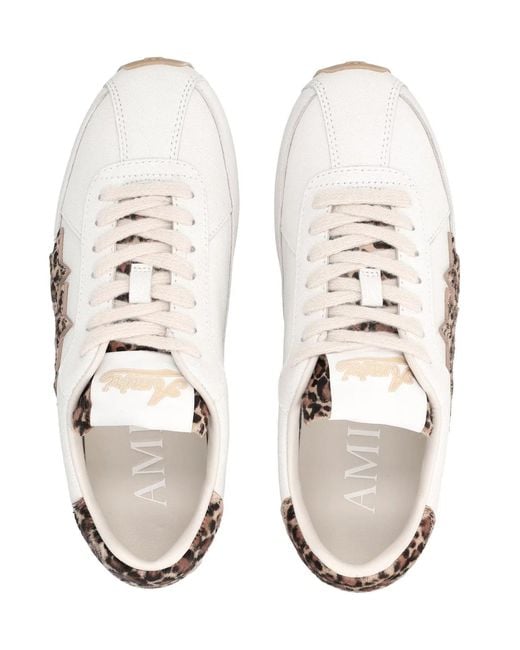 Amiri White Leopard Pacific Flat Sneakers