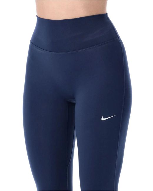 Nike Blue High-Waisted 7/8 Leggings