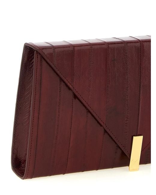 Giuseppe Zanotti Purple 'Tuxedo' Clutch