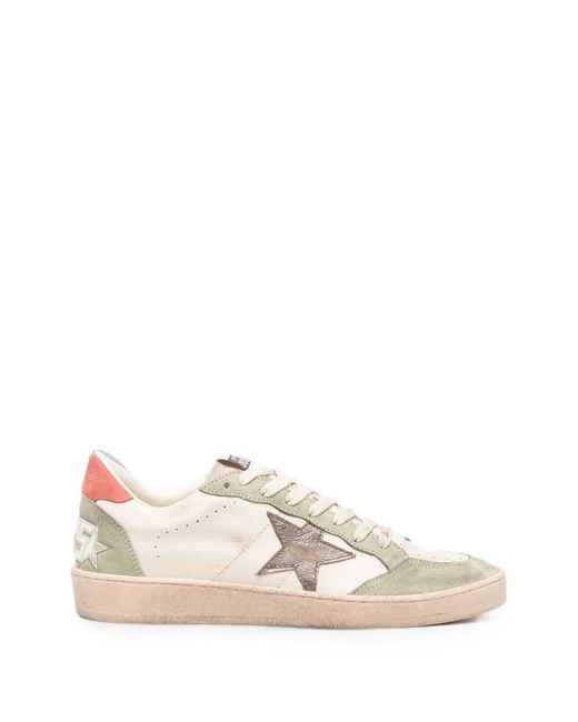 Golden Goose Deluxe Brand White Butter Sage Ball Star Sneakers