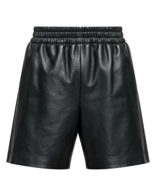 Gucci Black Lambskin Shorts for men