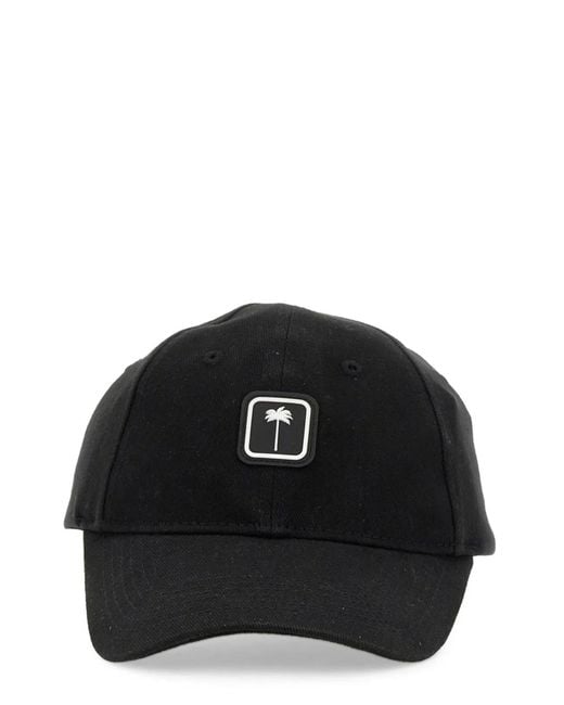 Palm Angels Black Cappello Da Baseball for men