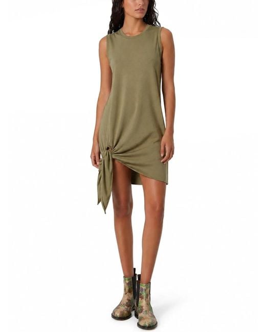J.W. Anderson Green Mini Abito Con Nodo