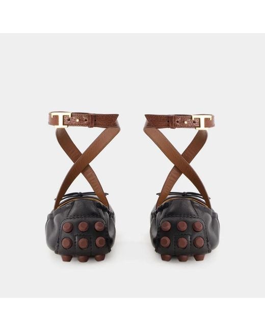 Tod's Brown Gommini Ballerinas