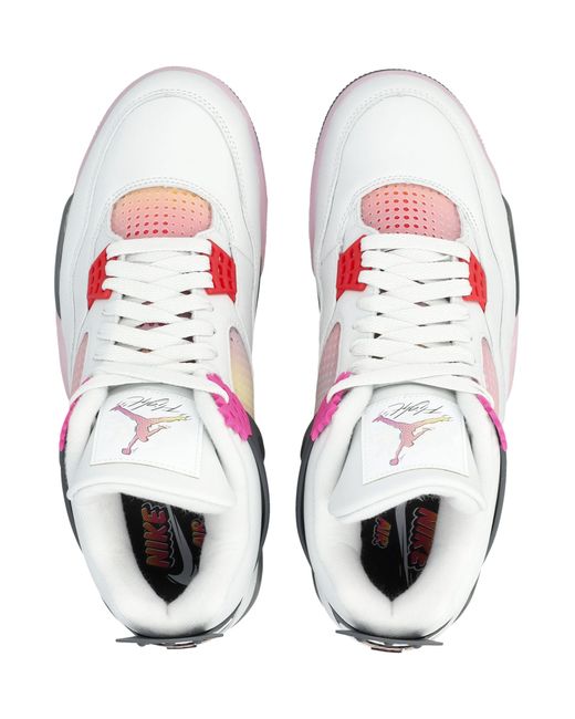 Nike White Nike 4 Retro Comic Sneakers for men